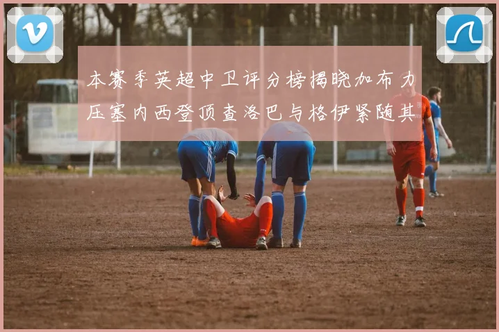 本赛季英超中卫评分榜揭晓加布力压塞内西登顶查洛巴与格伊紧随其后